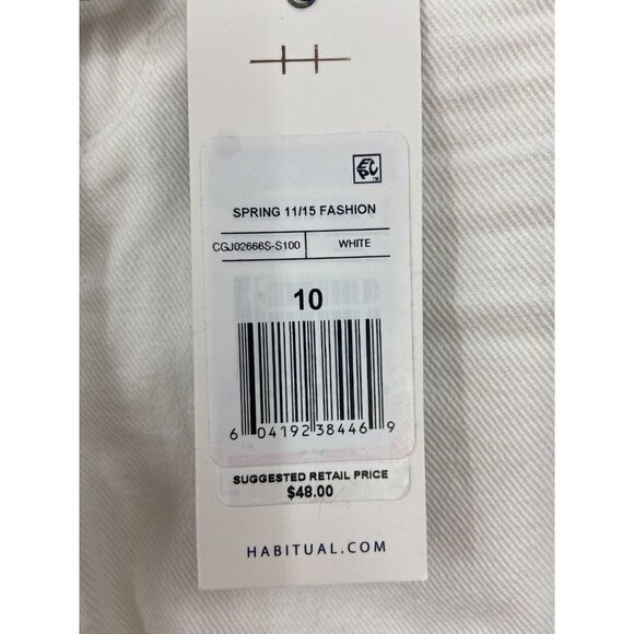 Habitual‎ Girls White Raw Hem Bermuda Denim Shorts Belted Size 10 NWT - Picture 6 of 12